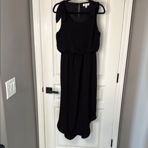 She + Sky Black Midi Dress
